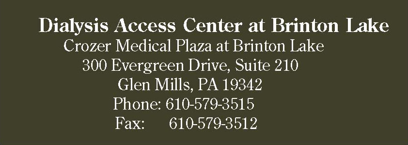 Dialysis Access Center at Brinton Lake*