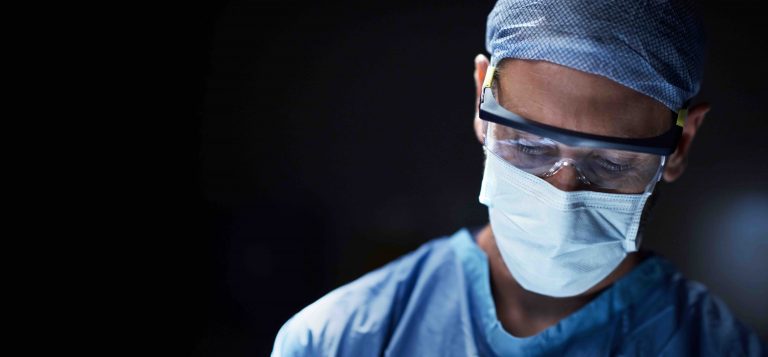 Shot of a surgeon in an operating room